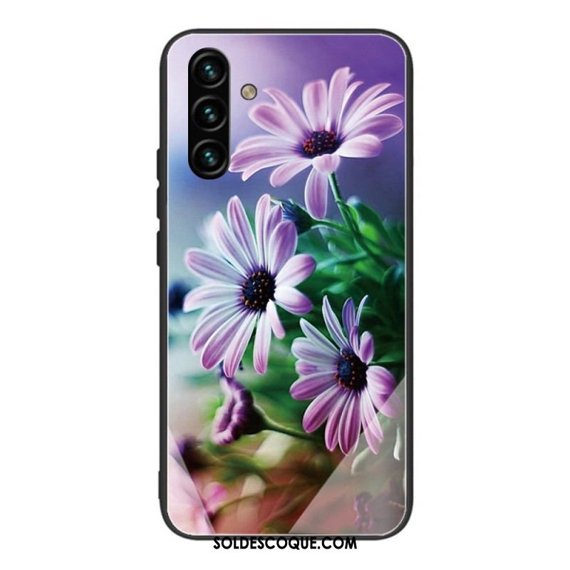 Coque Samsung Galaxy A13 5G / A04s Verre Trempé Fleurs