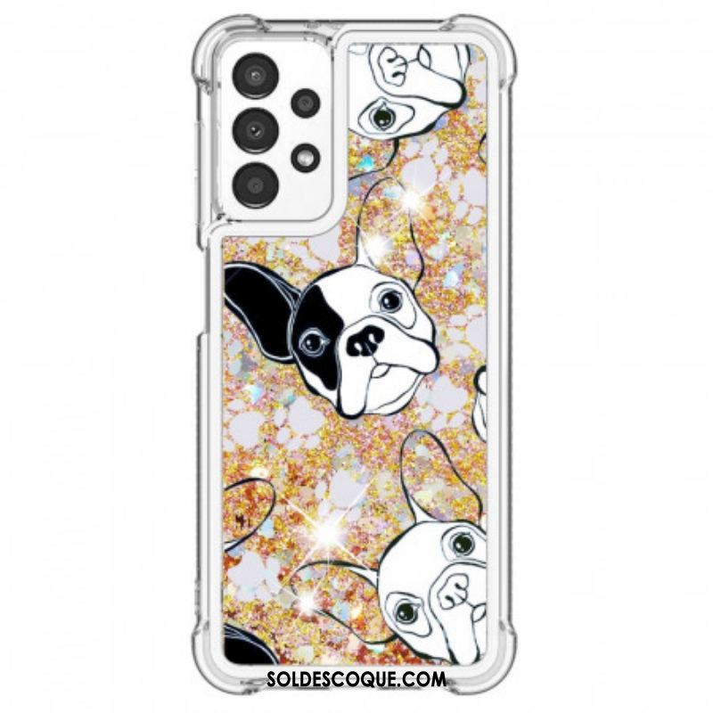 Coque Samsung Galaxy A13 Mr Chien Paillettes