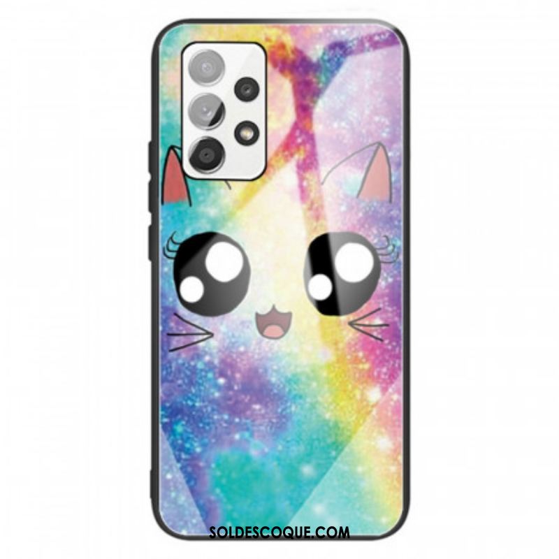 Coque Samsung Galaxy A13 Verre Trempé Chat