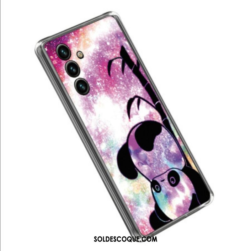 Coque Samsung Galaxy A14 5G / A14 Silicone Panda à l'Envers