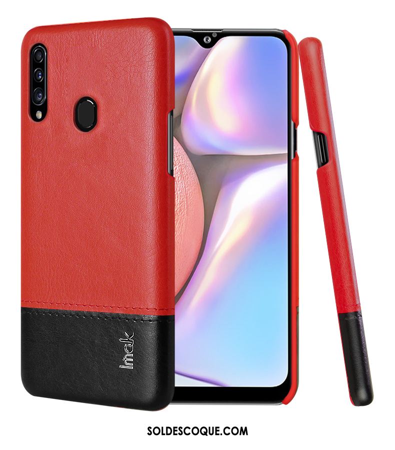 Coque Samsung Galaxy A20s Étui En Cuir Difficile Incassable Téléphone Portable Similicuir Soldes