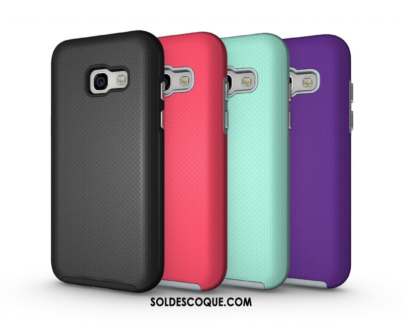 Coque Samsung Galaxy A3 2017 Fibre Armure Incassable Téléphone Portable Modèle Fleurie Soldes