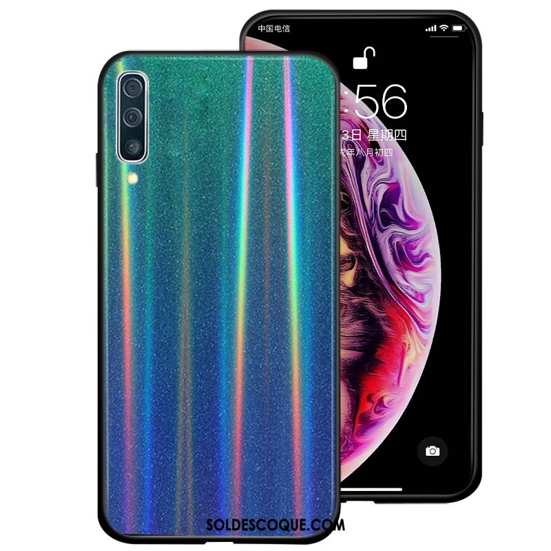 Coque Samsung Galaxy A30s Violet Dégradé Étoile Rose Bleu France