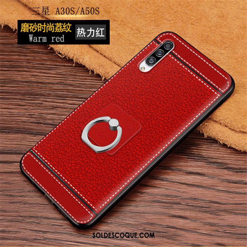 Coque Samsung Galaxy A30s Étoile Fluide Doux Personnalité Simple Net Rouge Pas Cher