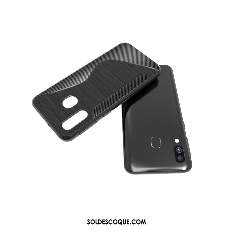 Coque Samsung Galaxy A40 Fluide Doux Étui Incassable Étoile Protection Soldes