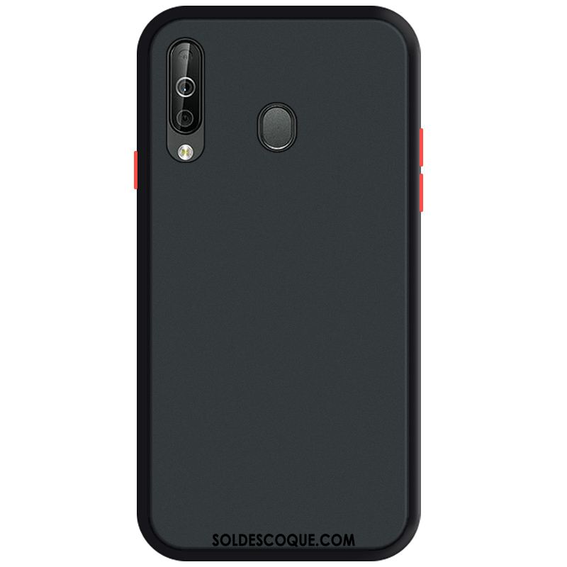 Coque Samsung Galaxy A40s Noir Difficile Incassable Fluide Doux Délavé En Daim France