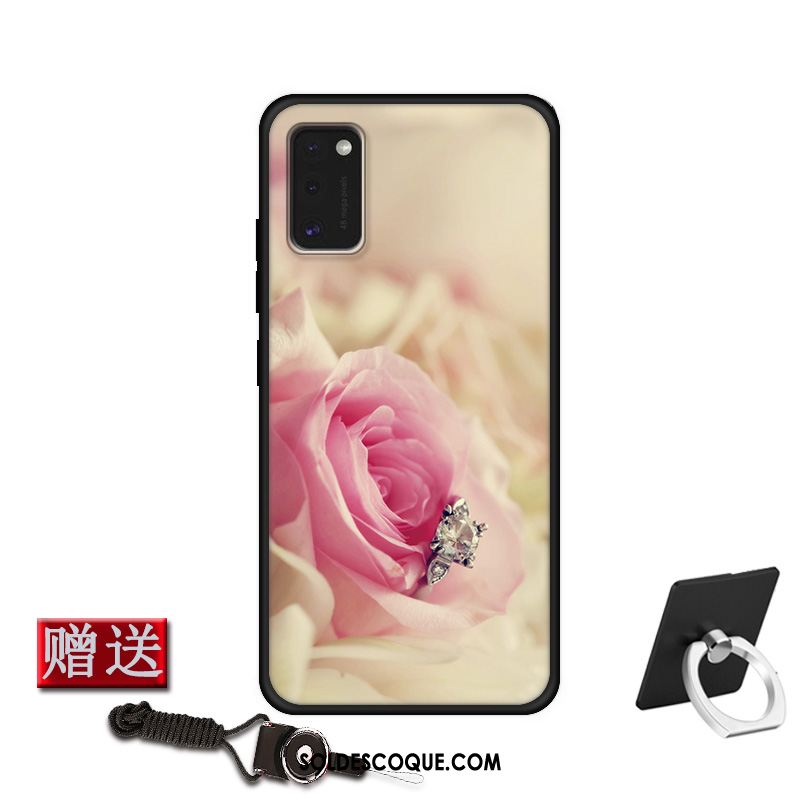 Coque Samsung Galaxy A41 Étoile Nouveau Verre Rose Incassable Soldes