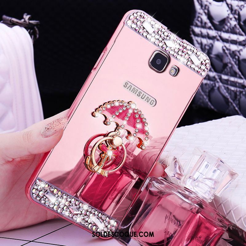 Coque Samsung Galaxy A5 2016 Border Étoile Protection Métal Rose En Vente