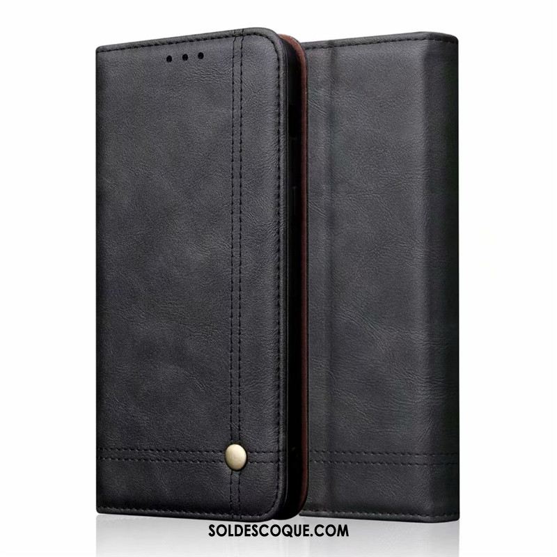 Coque Samsung Galaxy A50 Noir Carte Portefeuille Étoile Étui En Cuir Soldes