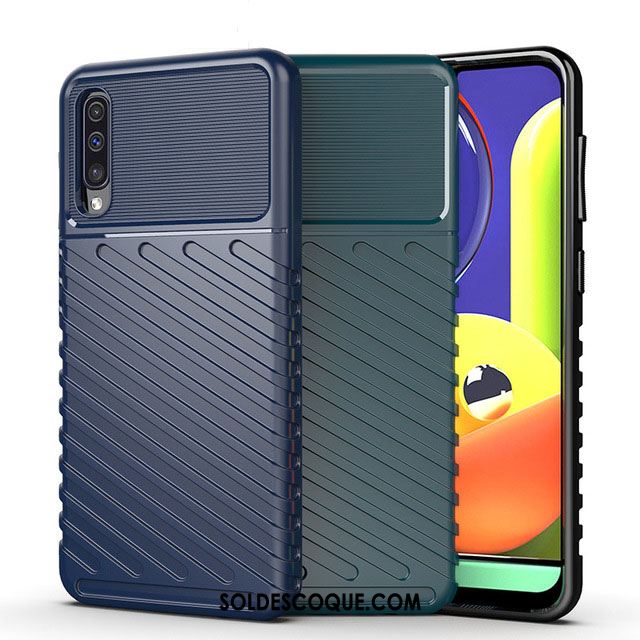 Coque Samsung Galaxy A50s Incassable Protection Téléphone Portable Bleu Étoile Pas Cher