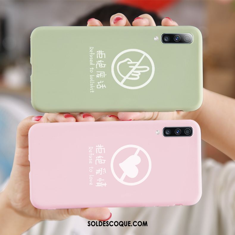 Coque Samsung Galaxy A50s Tout Compris Légère Silicone Incassable Vert Pas Cher