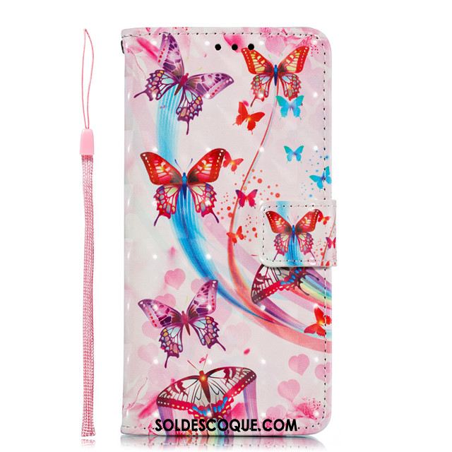 Coque Samsung Galaxy A50s Étui En Cuir Protection Téléphone Portable Incassable Rose Soldes