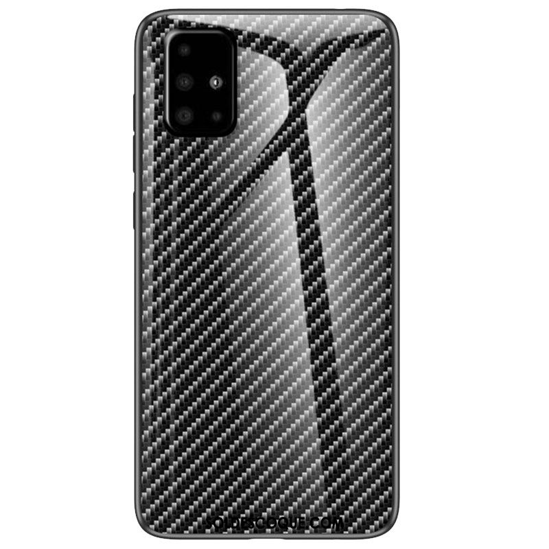 Coque Samsung Galaxy A51 Étoile Créatif Noir Verre Téléphone Portable Pas Cher