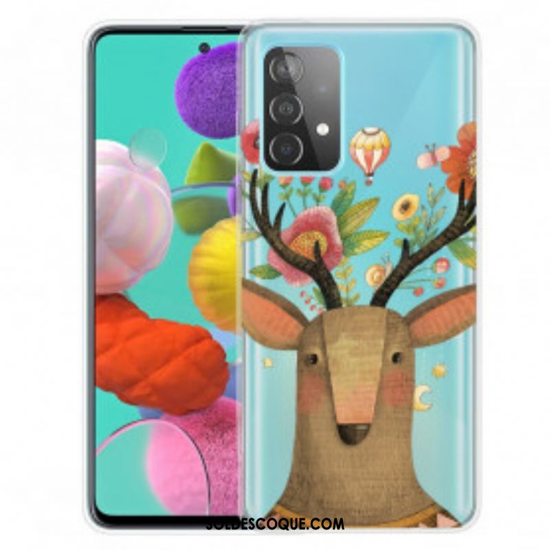 Coque Samsung Galaxy A52 4G / A52 5G / A52s 5G Cerf Tribal