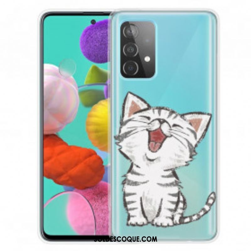 Coque Samsung Galaxy A52 4G / A52 5G / A52s 5G Cute Cat