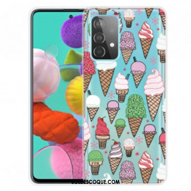 Coque Samsung Galaxy A52 4G / A52 5G / A52s 5G Glaces à la Crème