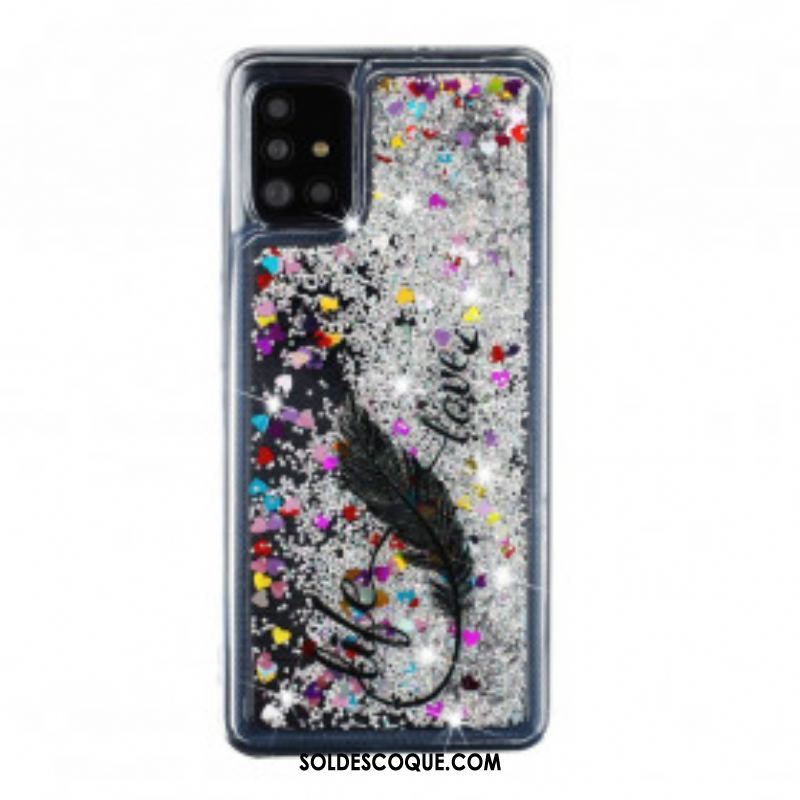 Coque Samsung Galaxy A52 4G / A52 5G / A52s 5G Life & Love Paillettes