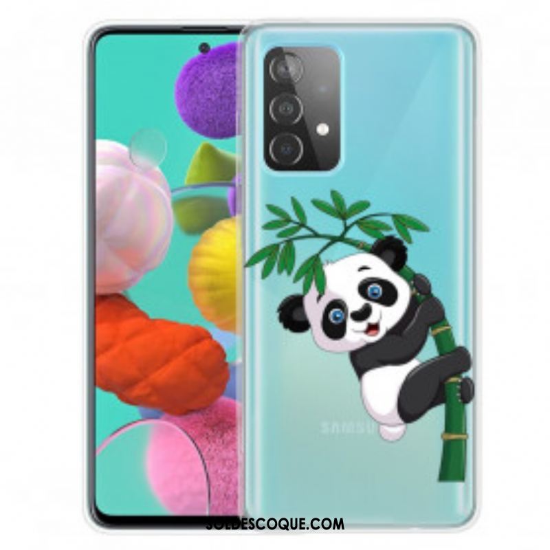 Coque Samsung Galaxy A52 4G / A52 5G / A52s 5G Panda Sur Le Bambou