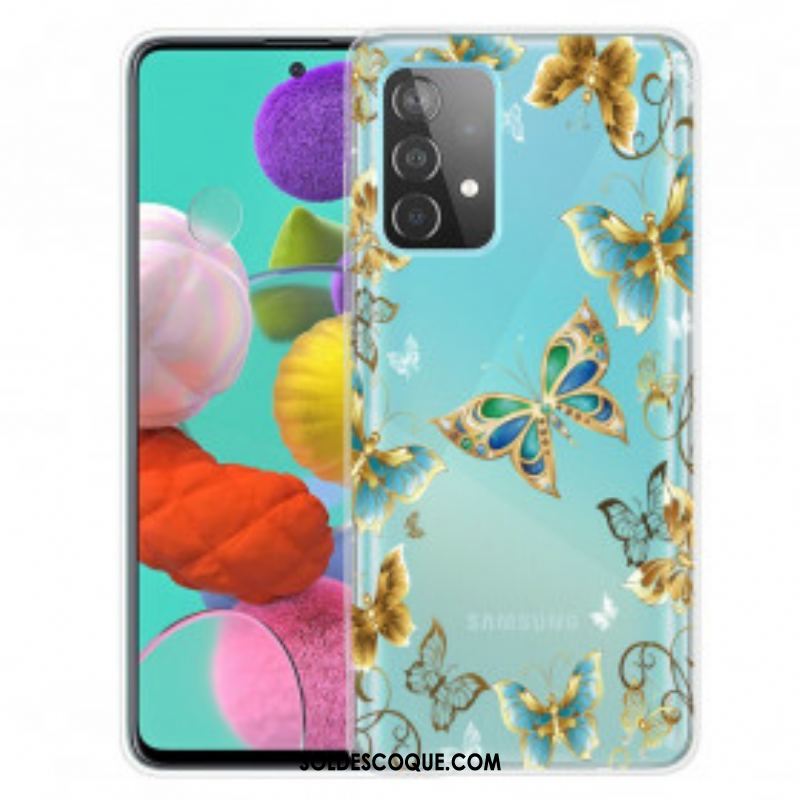 Coque Samsung Galaxy A52 4G / A52 5G / A52s 5G Papillons Design