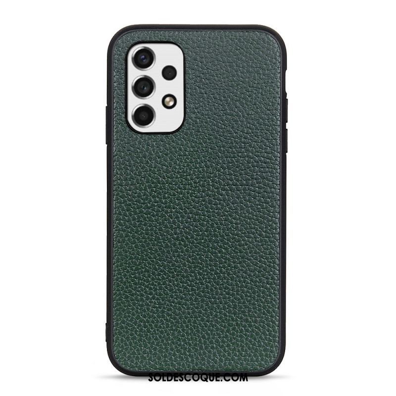 Coque Samsung Galaxy A53 5G Cuir Litchi Véritable