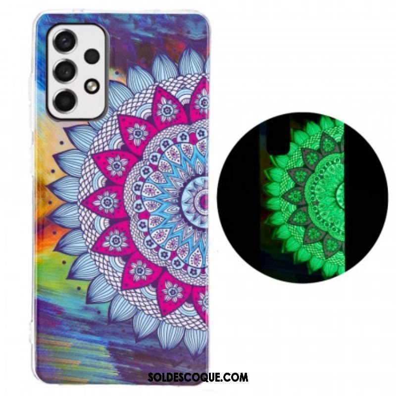 Coque Samsung Galaxy A53 5G Mandala Coloré Fluorescente