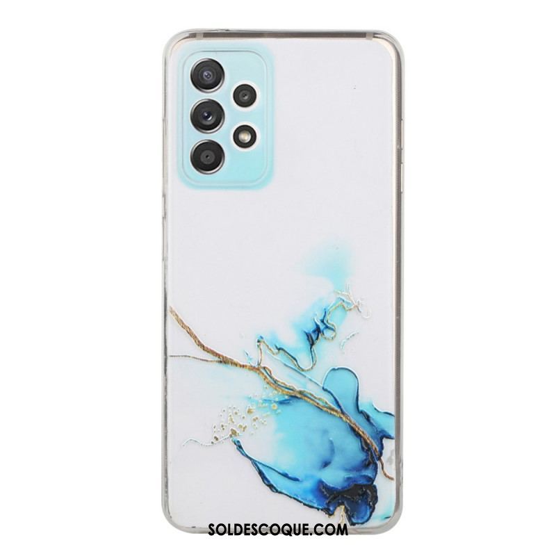 Coque Samsung Galaxy A53 5G Silicone Effet Marbré