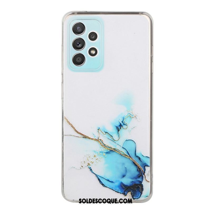 Coque Samsung Galaxy A53 5G Silicone Effet Marbré