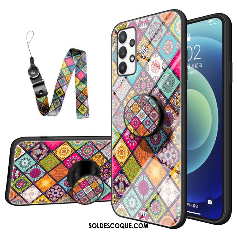 Coque Samsung Galaxy A53 5G Support Magnétique Patchwork