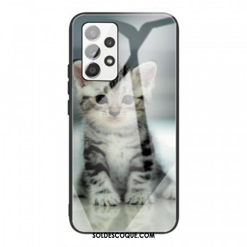 Coque Samsung Galaxy A53 5G Verre Trempé Chaton