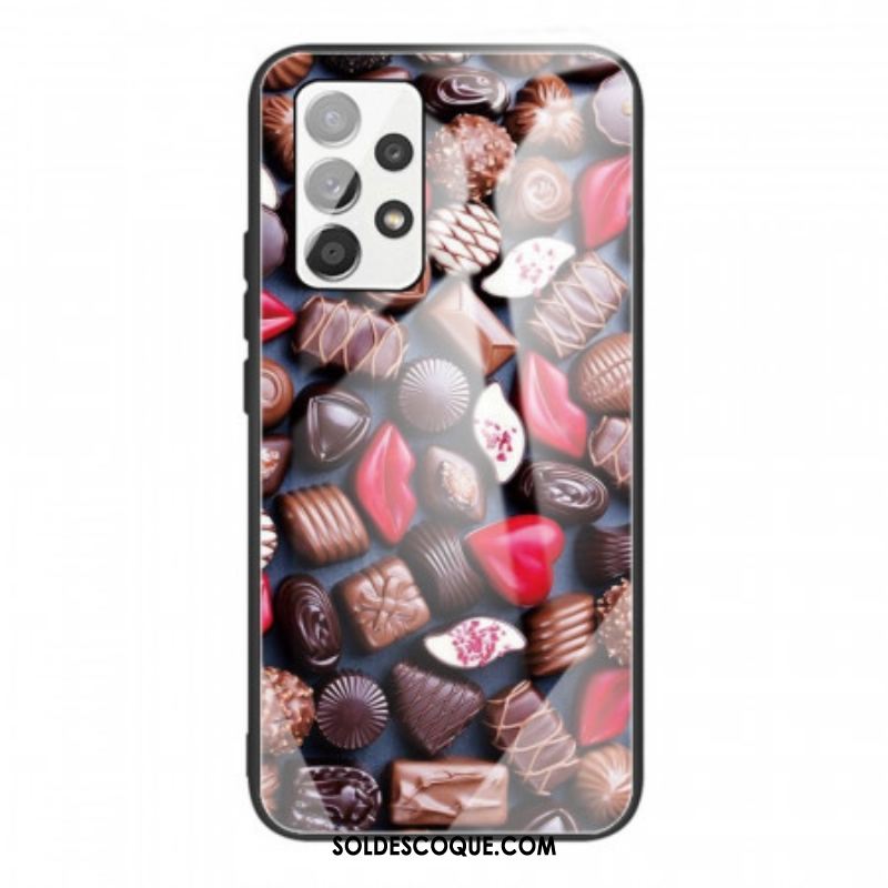 Coque Samsung Galaxy A53 5G Verre Trempé Chocolats