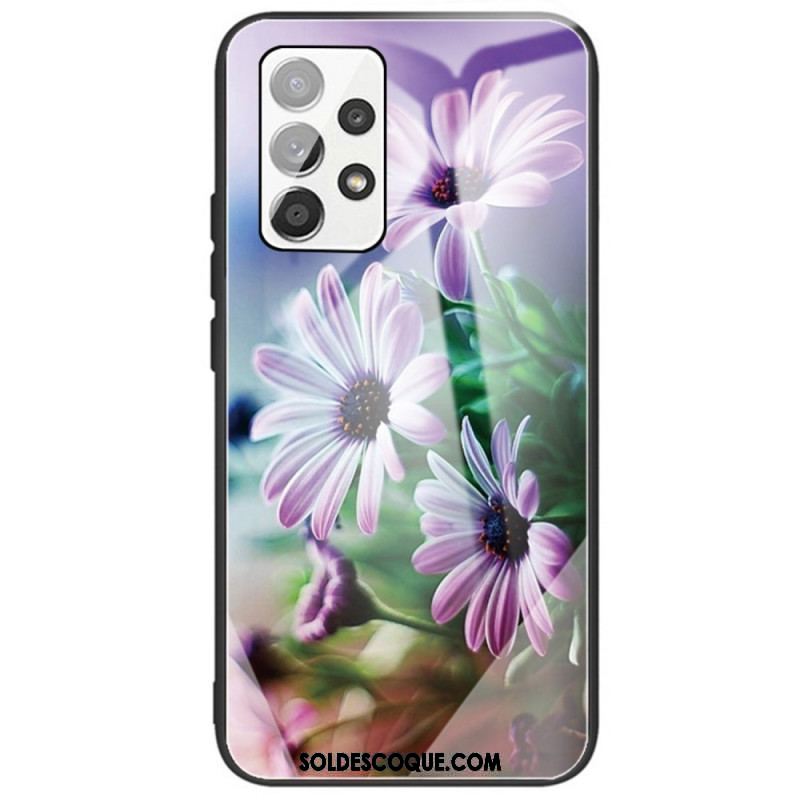 Coque Samsung Galaxy A53 5G Verre Trempé Fleurs