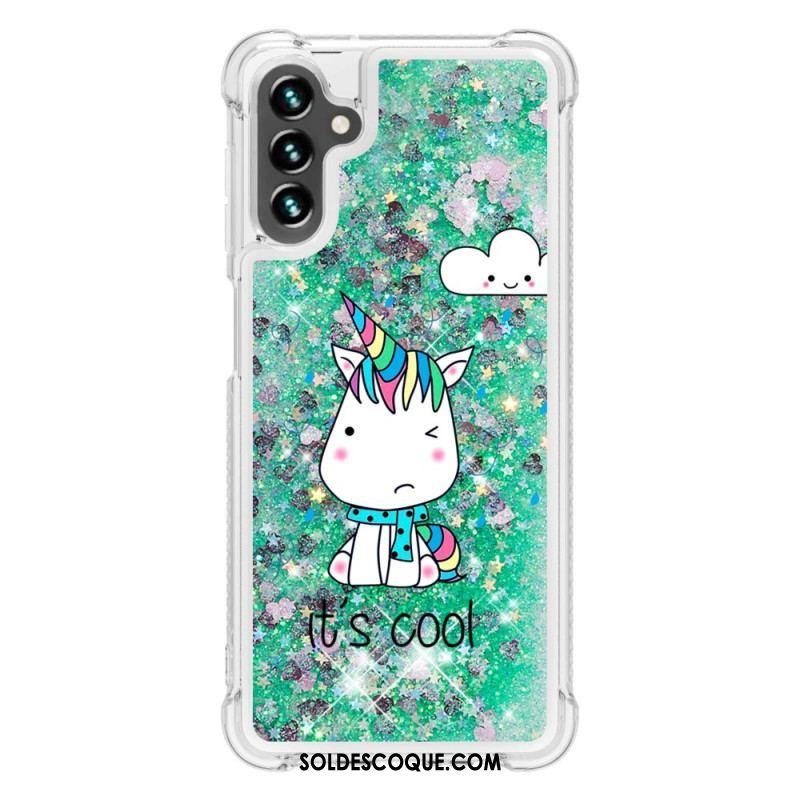 Coque Samsung Galaxy A54 5G Licornes à Paillettes