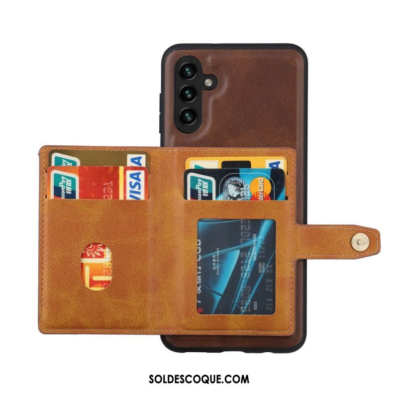 Coque Samsung Galaxy A54 5G Porte Cartes Support Sangle