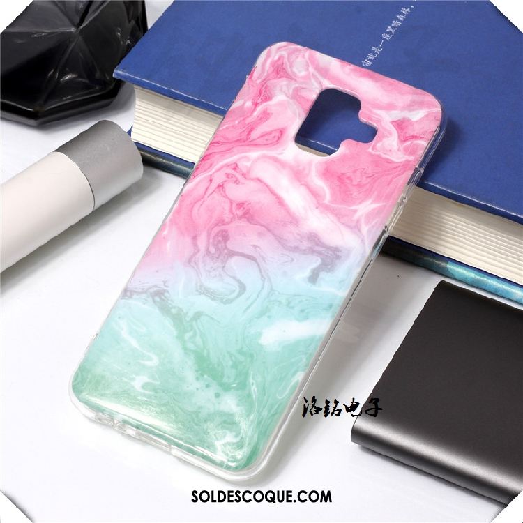 Coque Samsung Galaxy A6+ Rose Étoile Silicone Tendance Incassable En Vente