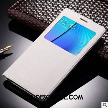 Coque Samsung Galaxy A7 2018 Étui En Cuir Ouvrir La Fenêtre Étoile Blanc Protection Housse En Vente