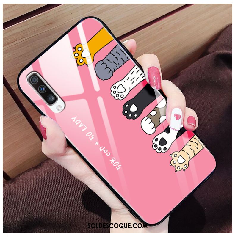 Coque Samsung Galaxy A70 Protection Téléphone Portable Silicone Marque De Tendance Verre Soldes