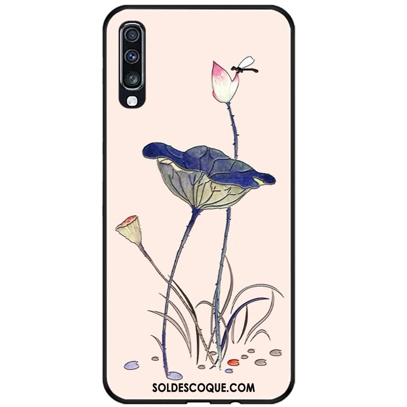 Coque Samsung Galaxy A70s Téléphone Portable Étoile Étui Vintage Gaufrage Soldes