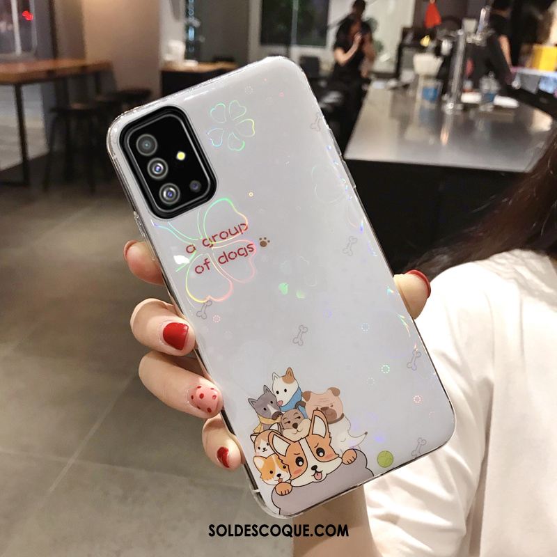 Coque Samsung Galaxy A71 Dessin Animé Incassable Décompression Net Rouge Personnalité Soldes