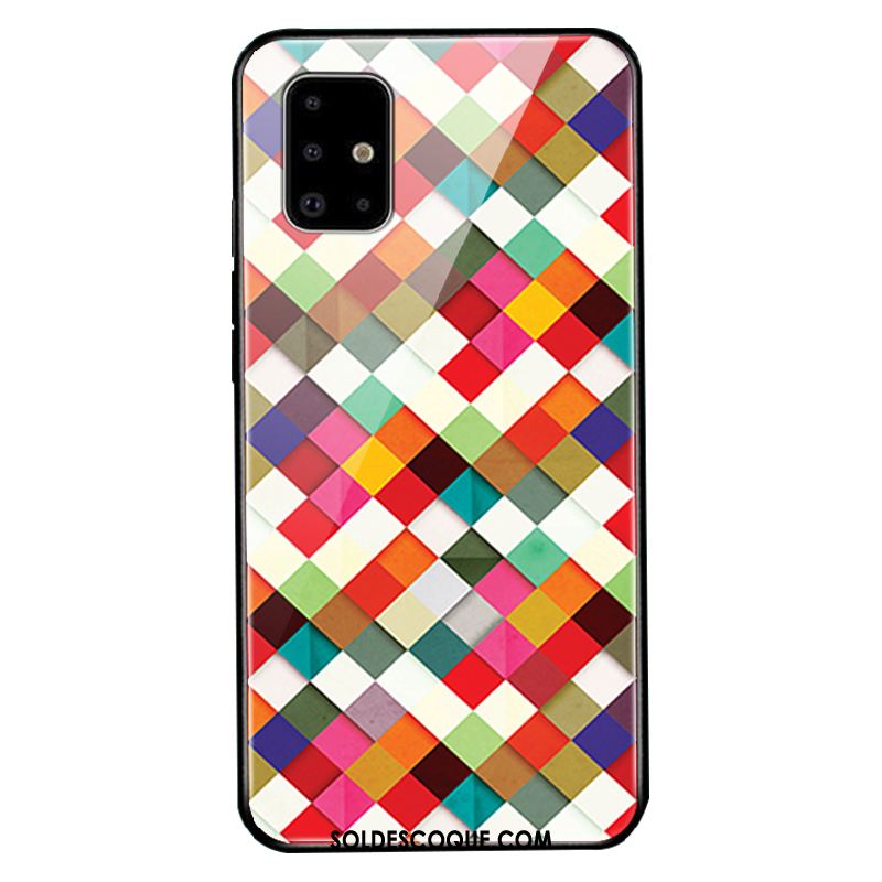 Coque Samsung Galaxy A71 Protection Multicolore Simple Difficile Tendance Soldes