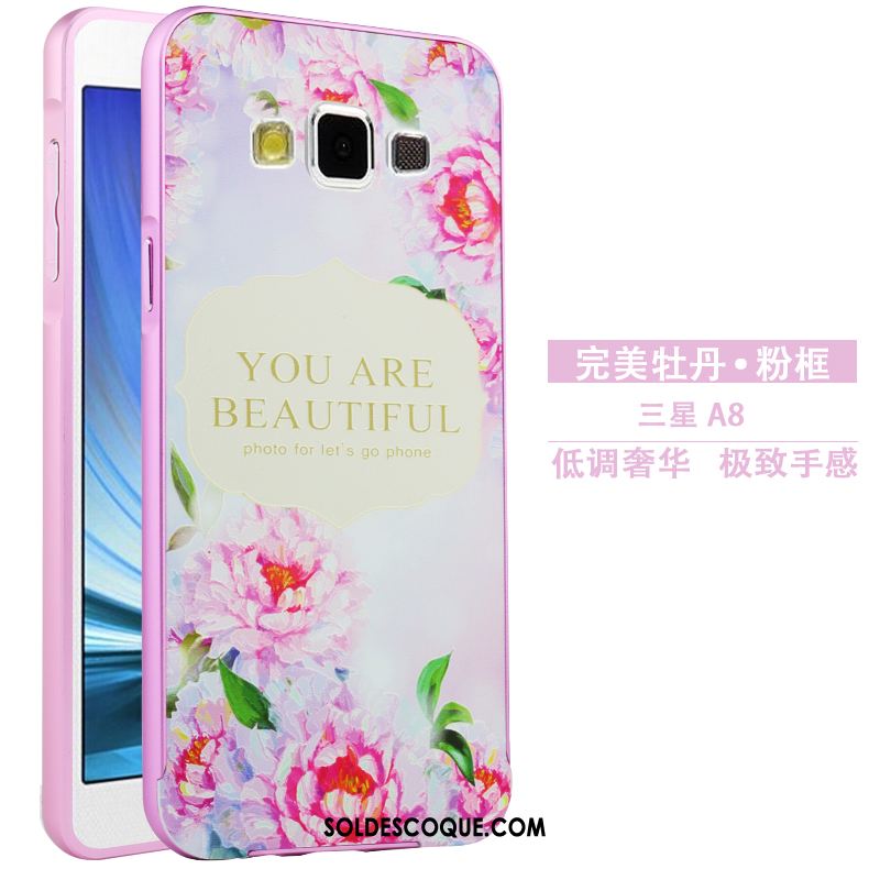 Coque Samsung Galaxy A8 Métal Étui Protection Gaufrage Dessin Animé Soldes