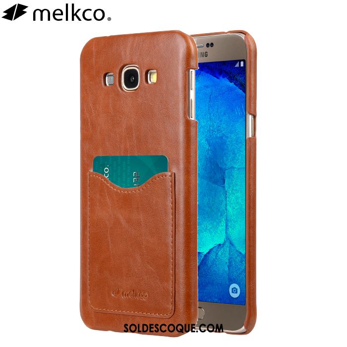 Coque Samsung Galaxy A8 Protection Étui En Cuir Étoile Téléphone Portable Carte Pas Cher