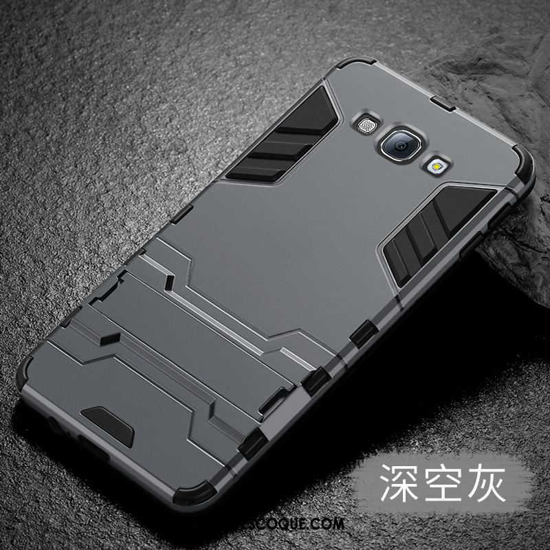 Coque Samsung Galaxy A8 Silicone Étui Étoile Incassable Gris Pas Cher