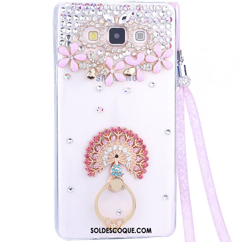 Coque Samsung Galaxy A8 Strass Délavé En Daim Difficile Étui Étoile France