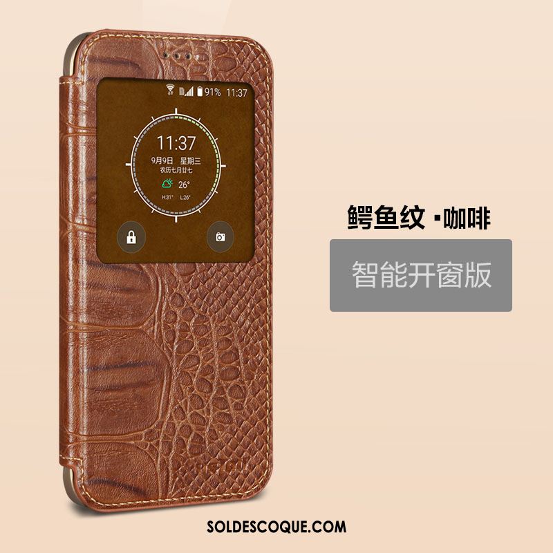 Coque Samsung Galaxy A8 Téléphone Portable Étui En Cuir Business Étoile Cuir Véritable Soldes