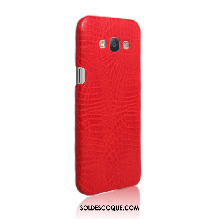 Coque Samsung Galaxy A8 Étui En Cuir Étoile Difficile Rouge Protection Pas Cher