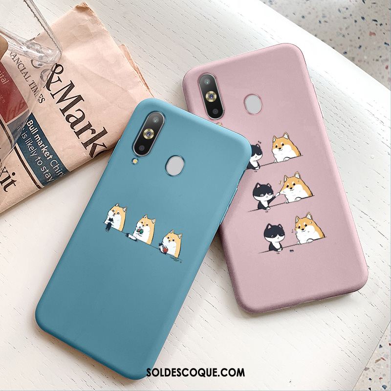 Coque Samsung Galaxy A8s Charmant Très Mince Dessin Animé Étui Vert Pas Cher