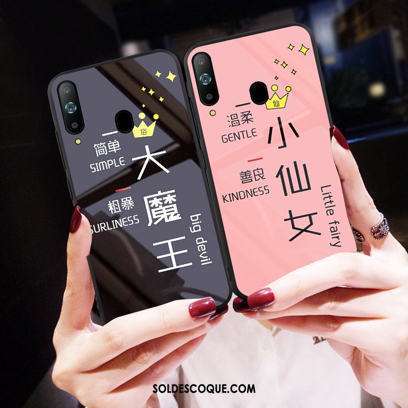 Coque Samsung Galaxy A8s Rose Étui Marque De Tendance Dessin Animé Petit France