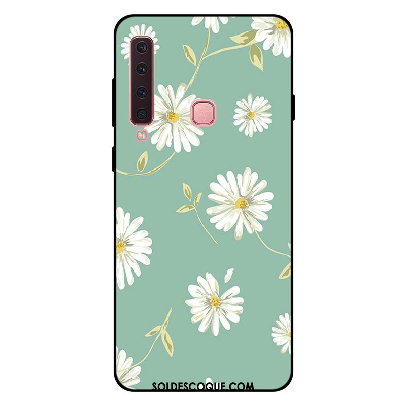 Coque Samsung Galaxy A9 2018 Tout Compris Vert Frais Silicone Téléphone Portable Housse Soldes