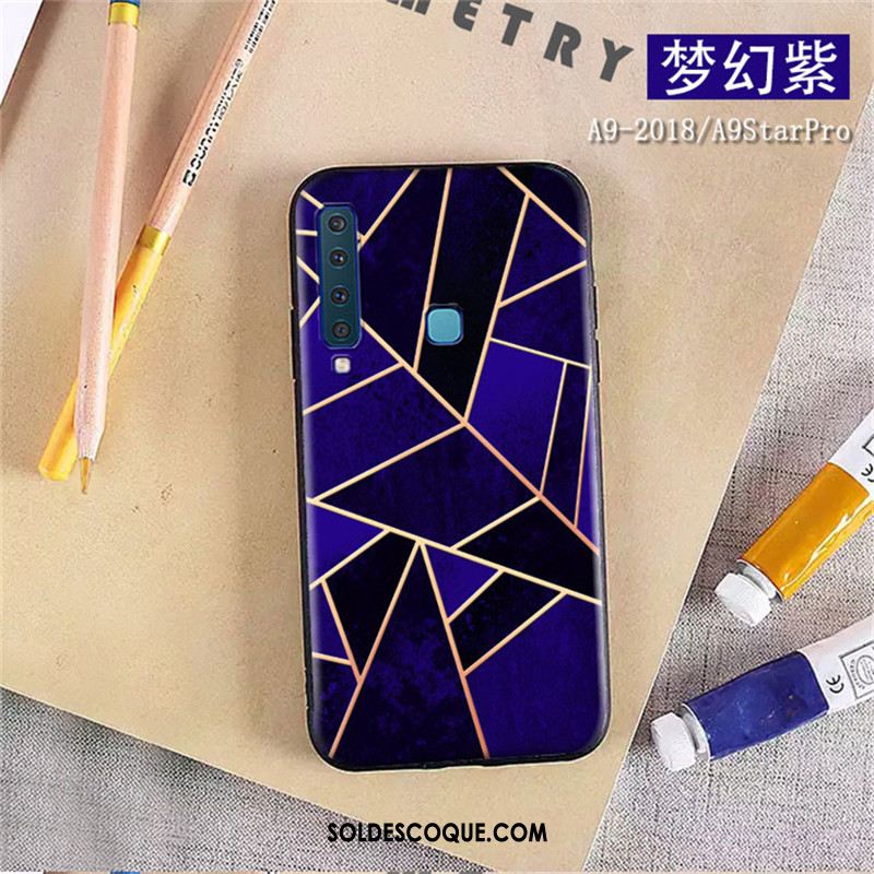 Coque Samsung Galaxy A9 2018 Étui Incassable Téléphone Portable Violet Protection France