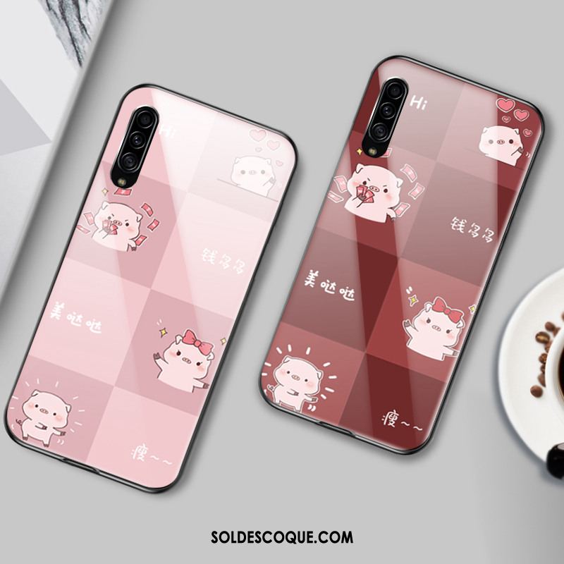 Coque Samsung Galaxy A90 5g Rose Protection Dessin Animé Étoile Verre Soldes